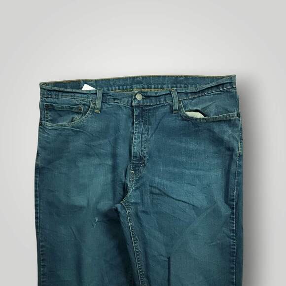 Levi's 541 Jeans Mens 38x32 Athletic Taper Fit Distressed Medium Wash Stretch - Picture 3 of 9